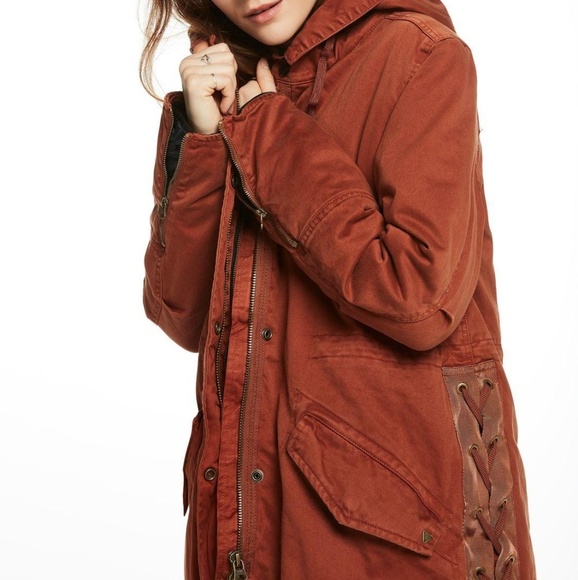 Scotch and soda tie layered parka jacket women XS - Picture 3 of 8